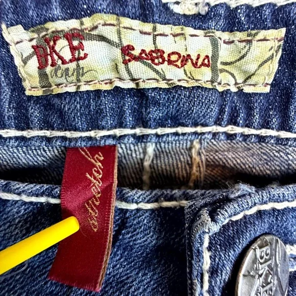 Buckle BKE Sabrina Bootcut Jeans Women 26 Blue Denim Stretch Y2K Contrast Stitch - Picture 10 of 11